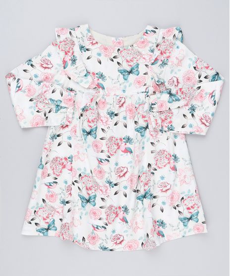 Vestido-Infantil-Estampado-Floral-Manga-Longa-com-Babado---Meia-Calca-Rose-8859323-Rose_1