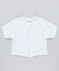 Casaco-Infantil-de-Pelo-com-Bolinhas-Branco-9189096-Branco_1