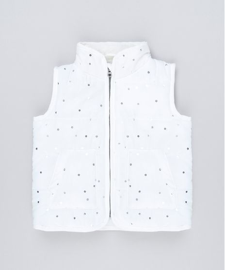 Colete-Infantil-Puffer-com-Pelo-na-Gola-Estampado-de-Poa-Metalizado-Off-White-8889478-Off_White_1