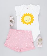 Conjunto-Infantil-de-Body-Sol-Sem-Manga-Off-White---Short-Estampado-de-Poa-Rosa-9154641-Rosa_3
