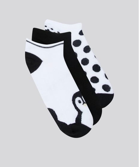 Kit-de-3-Meias-Femininas-Cano-Baixo-Estampadas-Multicor-9086350-Multicor_1