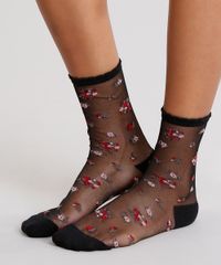 Meia-Feminina-em-Tule-Bordada-Floral-Cano-Medio-Preta-9006648-Preto_2