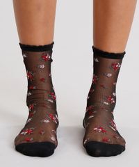 Meia-Feminina-em-Tule-Bordada-Floral-Cano-Medio-Preta-9006648-Preto_4