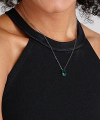 Colar-Feminino-com-Pedraria-Verde-Prateado-9186478-Prateado_2