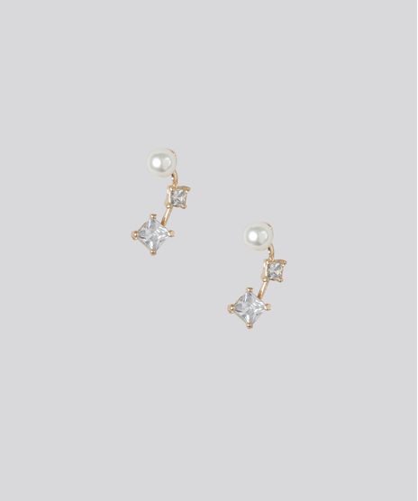 Brinco-Feminino-com-Pedraria-e-Perola-Dourado-9120443-Dourado_1