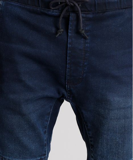 calça jeans com cintura de moletom