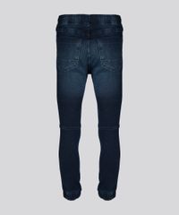 Calca-Jeans-Masculina-Jogger-em-Moletom-com-Elastico-na-Barra-Azul-Escuro-9110308-Azul_Escuro_6