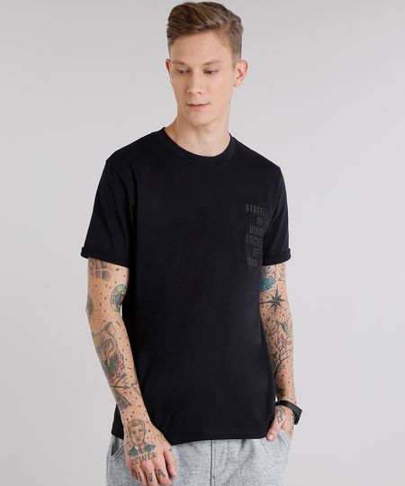 Camiseta-Masculina-com-Bordado--State-Of-Mind--Manga-Curta-Decote-Careca-Preta-9152171-Preto_1 Camiseta-Masculina-com-Bordado--State-Of-Mind--Manga-Curta-Decote-Careca-Preta-9152171-Preto_1