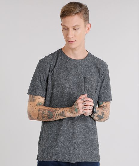 Camiseta-Masculina-Basica-com-Bolso-Manga-Curta-Decote-Careca-Preta-9152175-Preto_1