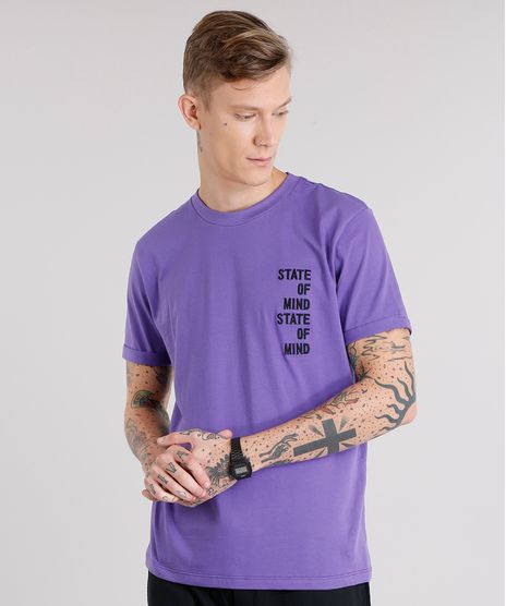 Camiseta-Masculina-com-Bordado--State-Of-Mind--Manga-Curta-Decote-Careca-Roxa-9152171-Roxo_1