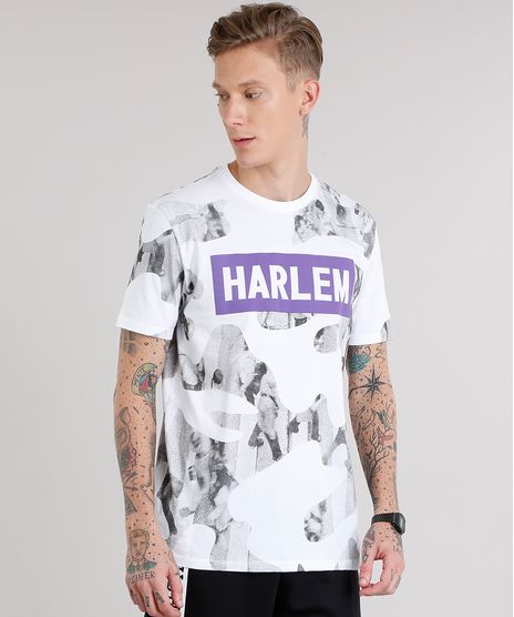 Camiseta-Masculina-Estampada--Harlem--Manga-Curta-Decote-Careca-Branca-9152168-Branco_1