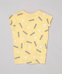Blusa-Infantil-Brasil-Estampada-com-No-Manga-Curta-Decote-Redondo-Amarelo-9181456-Amarelo_2
