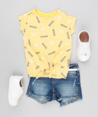Blusa-Infantil-Brasil-Estampada-com-No-Manga-Curta-Decote-Redondo-Amarelo-9181456-Amarelo_3