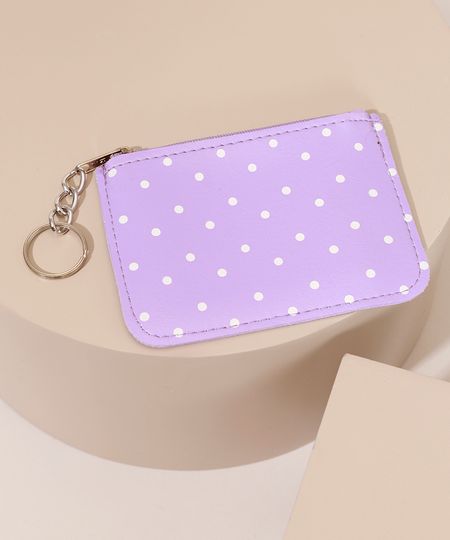 Carteira-Feminina-Estampada-Poa-com-Chaveiro-Lilas-9977179-Lilas_1 Carteira-Feminina-Estampada-Poa-com-Chaveiro-Lilas-9977179-Lilas_1
