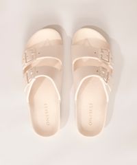 Rasteirinha-Feminina-Oneself-com-Textura-de-Fivela-Bege-9985944-Bege_2