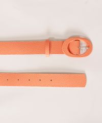 Cinto-Feminino-Medio-Texturizado-com-Fivela-Oval-Laranja-9983669-Laranja_2