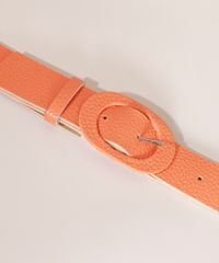 Cinto-Feminino-Medio-Texturizado-com-Fivela-Oval-Laranja-9983669-Laranja_3