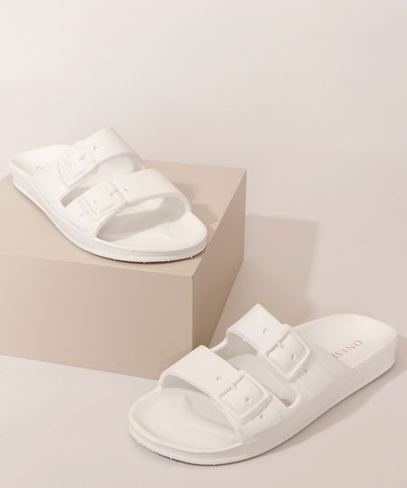 Rasteirinha-Feminina-Oneself-com-Textura-de-Fivela-Branca-9985943-Branco_1