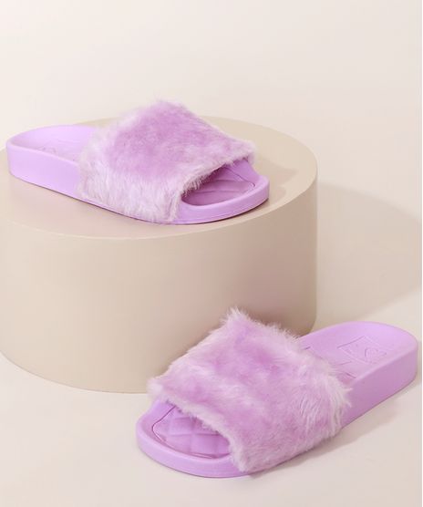 Chinelo-Infantil-Molekinha-Slide-com-Pelo-Lilas-9989981-Lilas_1