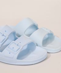 Rasteirinha-Feminina-Oneself-com-Textura-de-Fivela-Azul-9985940-Azul_3