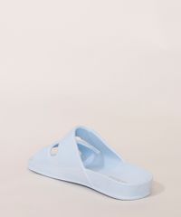 Rasteirinha-Feminina-Oneself-com-Textura-de-Fivela-Azul-9985940-Azul_4