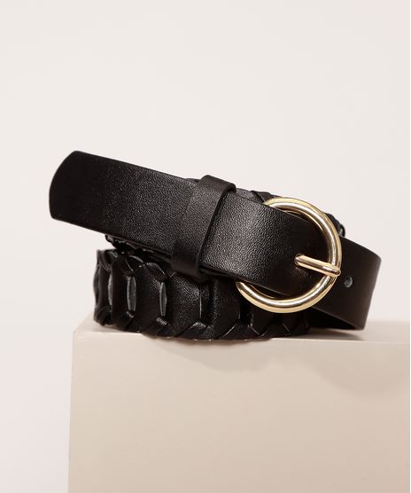 Cinto-Feminino-Medio-Tresse-com-Fivela-Redonda-Preto-9963816-Preto_1