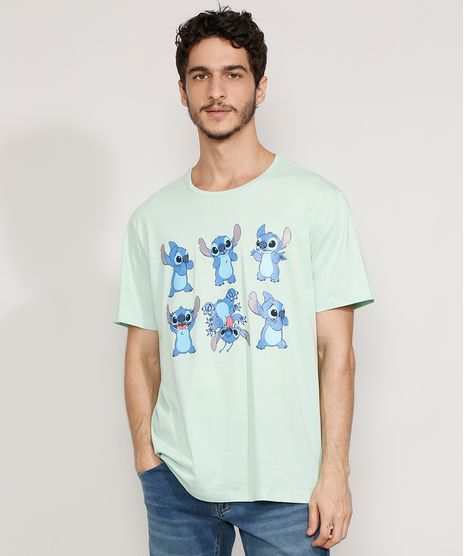 Camiseta-Masculina-Manga-Curta-Stitch-Gola-Careca-Verde-Claro-9978102-Verde_Claro_1