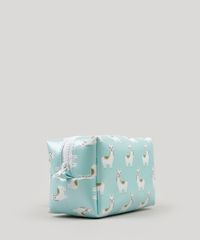 Necessaire-Feminina-Estampada-de-Lhama-Azul-Claro-9005238-Azul_Claro_2