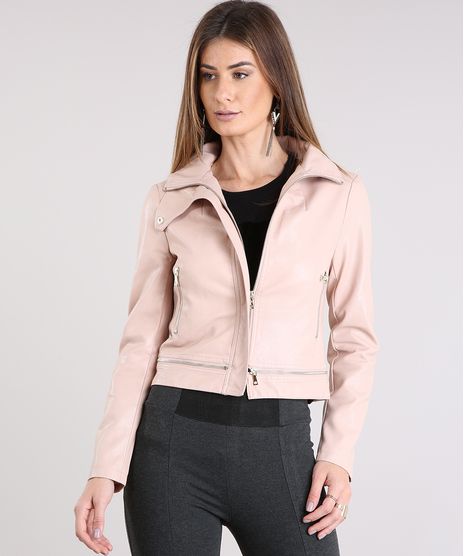 Jaqueta-Feminina-Gola-Alta-com-Botao-Ziper-na-Barra-Rose-8895861-Rose_1