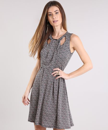 vestido de malha fria solto