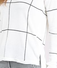 Sueter-Feminino-Estampado-Geometrico-em-Trico-com-Fendas-Decote-Redondo-Off-White-8874215-Off_White_4