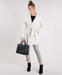 Casaco-Feminino-Longo-com-Gola-Ampla-e-Faixa--Kaki-8887761-Kaki_3