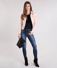 Jaqueta-Feminina-Gola-Alta-com-Botao-Ziper-na-Barra-Rose-8895860-Rose_3