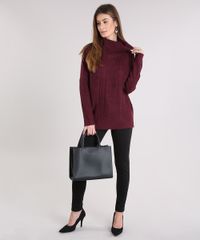 Sueter-Feminino-Longo-Gola-Alta-em-Trico-Manga-Morcego-Vinho-8882802-Vinho_3