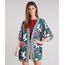 Kimono-Feminino-Estampado-de-Folhagem-manga-Curta-Verde-Escuro-8933729-Verde_Escuro_1