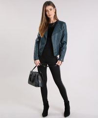 Jaqueta-Feminina-Biker-com-Bolsos-Verde-Escuro-8866058-Verde_Escuro_3