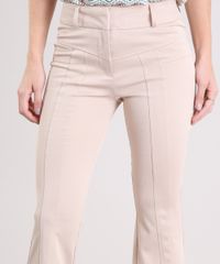 Calca-Feminina-Flare-Cintura-Alta-Texturizada-Kaki-8894171-Kaki_4