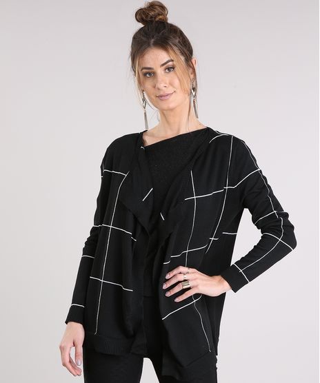 Capa-Feminina-Estampada-Geometrica-em-Trico-Manga-Longa-Preta-8874033-Preto_1
