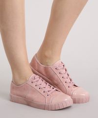 Tenis-Feminino-com-Verniz-Moleca-em-Suede-Rose-9166214-Rose_2