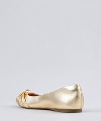 Sapatilha-Feminina-Bico-Redondo-Via-Uno-com-No-Metalizada-Dourada-9186447-Dourado_3