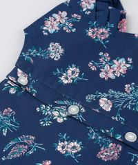 Vestido-Infantil-Estampado-Floral-Manga-Curta-Decote-Redondo---Meia-Calca-Azul-Marinho-8877307-Azul_Marinho_4
