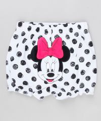 Short-Infantil-Minnie-Estampado-de-Poa-em-Algodao---Sustentavel-Branco-8928781-Branco_1