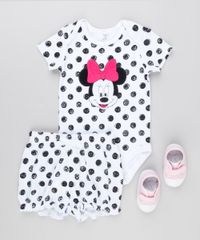 Short-Infantil-Minnie-Estampado-de-Poa-em-Algodao---Sustentavel-Branco-8928781-Branco_3