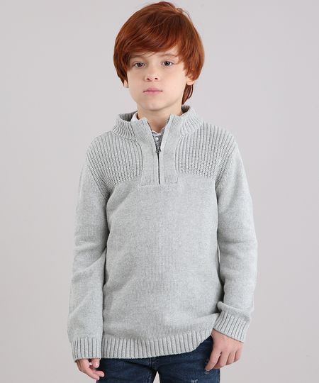 Sueter-Infantil-Gola-Alta-com-Ziper-em-Trico-Cinza-Mescla-8868482-Cinza_Mescla_1 Sueter-Infantil-Gola-Alta-com-Ziper-em-Trico-Cinza-Mescla-8868482-Cinza_Mescla_1