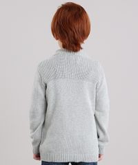 Sueter-Infantil-Gola-Alta-com-Ziper-em-Trico-Cinza-Mescla-8868482-Cinza_Mescla_2