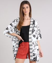 Kimono-Feminino-Estampado-de-Folhagem-manga-Curta-Off-White-8933728-Off_White_1