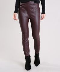 Calca-Feminina-Legging-com-Ziper-Vinho-8893825-Vinho_1