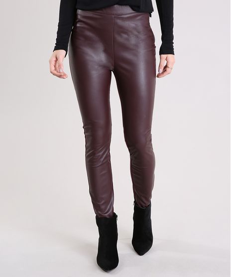 Calca-Feminina-Legging-com-Ziper-Vinho-8893825-Vinho_1