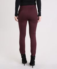Calca-Feminina-Legging-com-Ziper-Vinho-8893825-Vinho_2