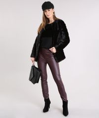 Calca-Feminina-Legging-com-Ziper-Vinho-8893825-Vinho_3
